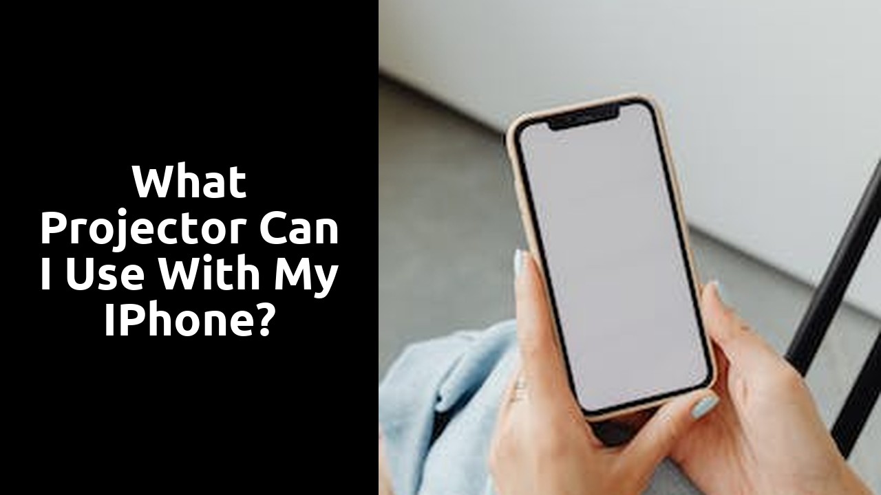 What projector can I use with my iPhone?